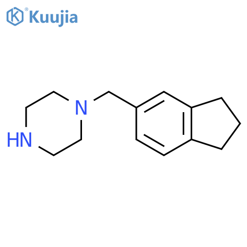 1-Indan-5-ylmethyl-piperazine structure