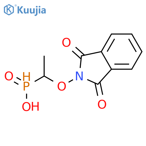 Phosphinic acid, [1-[(1,3-dihydro-1,3-dioxo-2H-isoindol-2-yl)oxy]ethyl]- structure