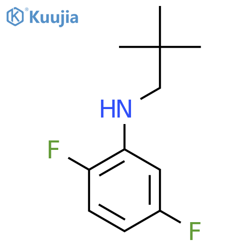 N-(2,2-dimethylpropyl)-2,5-difluoroaniline structure