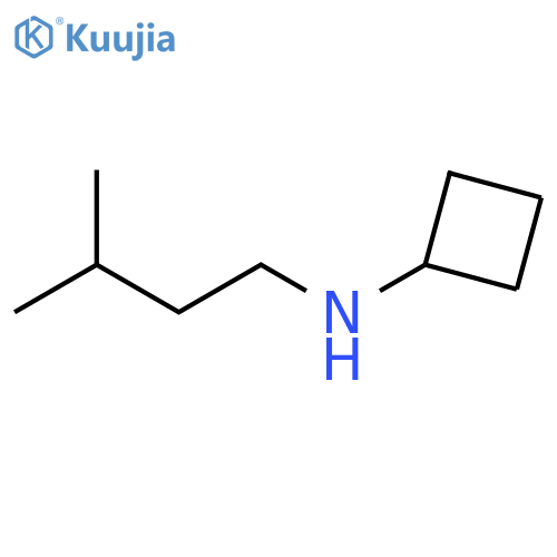 N-(3-methylbutyl)cyclobutanamine structure