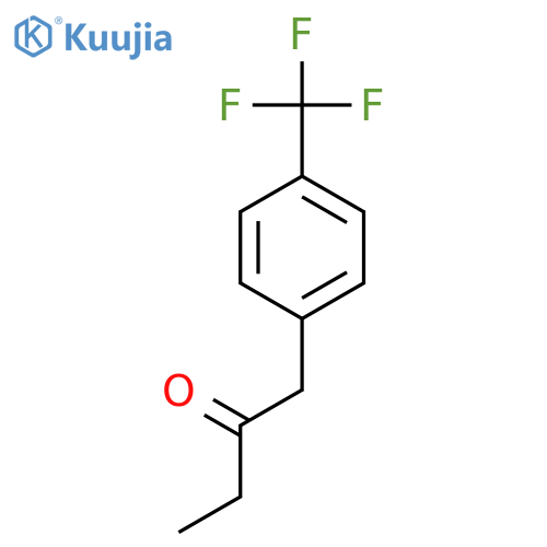 1-4-(trifluoromethyl)phenylbutan-2-one structure