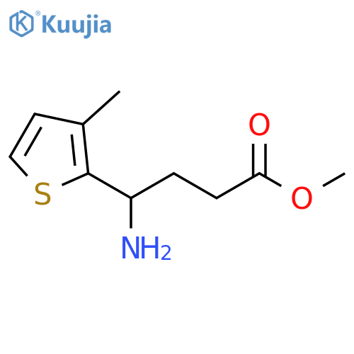 methyl 4-amino-4-(3-methylthiophen-2-yl)butanoate structure