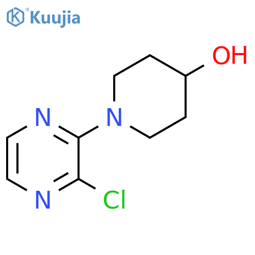 1-(3-chloropyrazin-2-yl)piperidin-4-ol structure