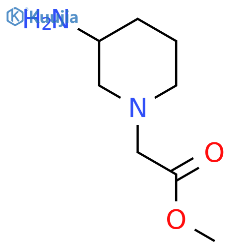 methyl 2-(3-aminopiperidin-1-yl)acetate structure