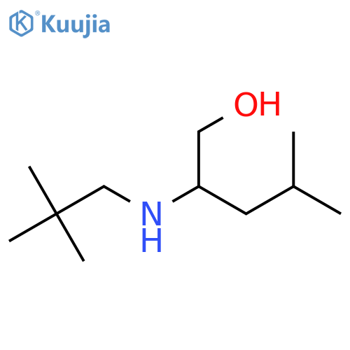 2-(2,2-dimethylpropyl)amino-4-methylpentan-1-ol structure