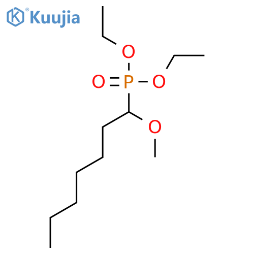 Phosphonic acid, (1-methoxyheptyl)-, diethyl ester structure