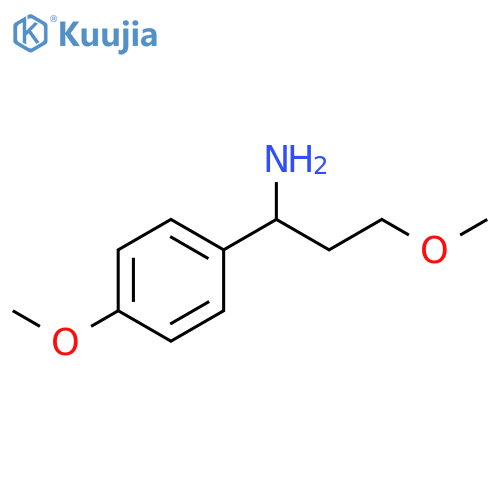 3-METHOXY-1-(4-METHOXYPHENYL)PROPAN-1-AMINE structure