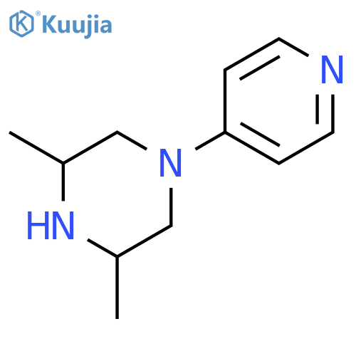 Piperazine, 3,5-dimethyl-1-(4-pyridinyl)- structure