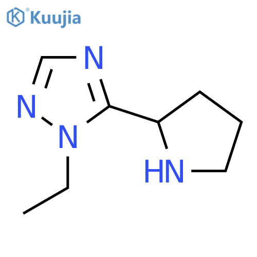 1-Ethyl-5-(pyrrolidin-2-yl)-1H-1,2,4-triazole structure