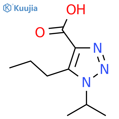 1H-1,2,3-Triazole-4-carboxylic acid, 1-(1-methylethyl)-5-propyl- structure