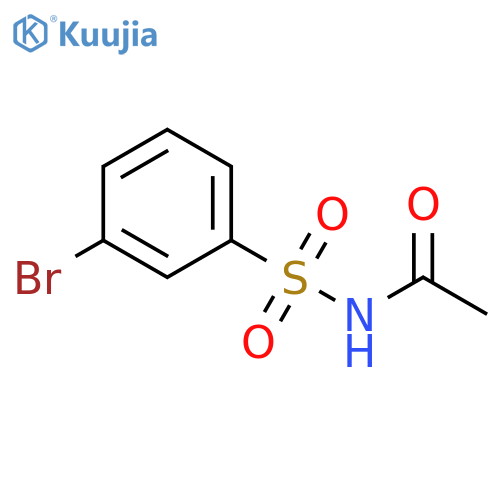 N-(3-bromobenzenesulfonyl)acetamide structure