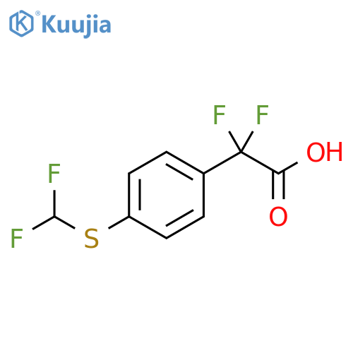 2-{4-(difluoromethyl)sulfanylphenyl}-2,2-difluoroacetic acid structure