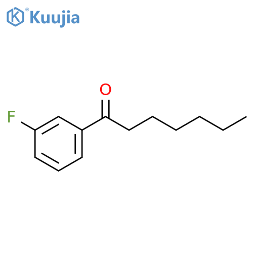 1-(3-fluorophenyl)heptan-1-one structure