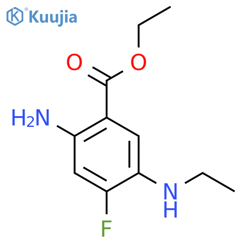 Ethyl 2-amino-5-(ethylamino)-4-fluorobenzoate structure
