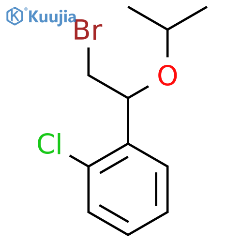 1-2-bromo-1-(propan-2-yloxy)ethyl-2-chlorobenzene structure