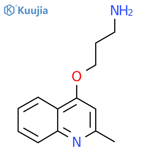 3-(2-methylquinolin-4-yl)oxypropan-1-amine structure