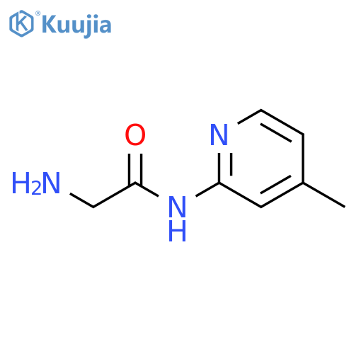 2-Amino-N-(4-methyl-pyridin-2-yl)-acetamide structure