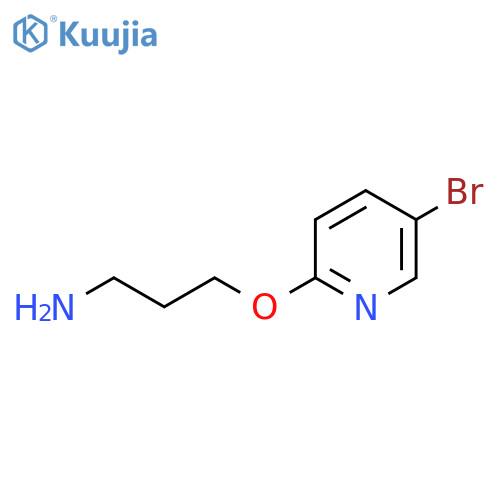 3-(5-bromopyridin-2-yl)oxypropan-1-amine structure