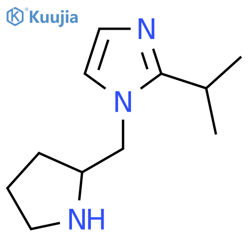 2-(Propan-2-yl)-1-(pyrrolidin-2-ylmethyl)-1H-imidazole structure