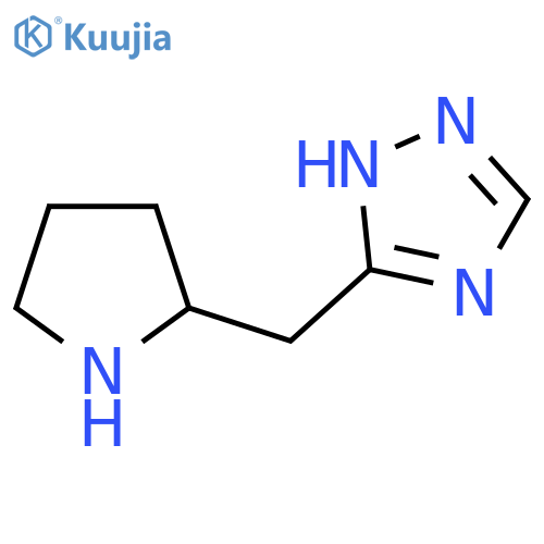 3-(pyrrolidin-2-yl)methyl-1H-1,2,4-triazole structure