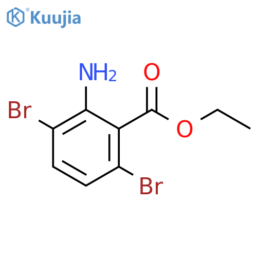 ethyl 2-amino-3,6-dibromobenzoate structure