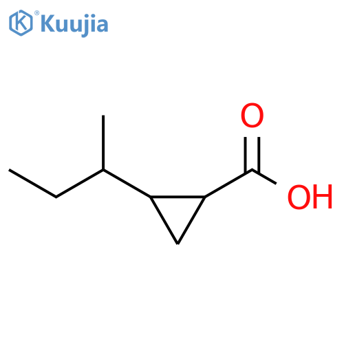 2-(butan-2-yl)cyclopropane-1-carboxylic acid structure