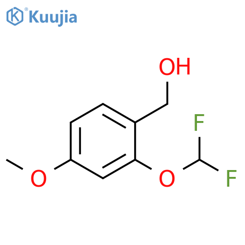2-(difluoromethoxy)-4-methoxyphenylmethanol structure