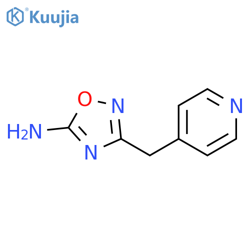 3-[(pyridin-4-yl)methyl]-1,2,4-oxadiazol-5-amine structure