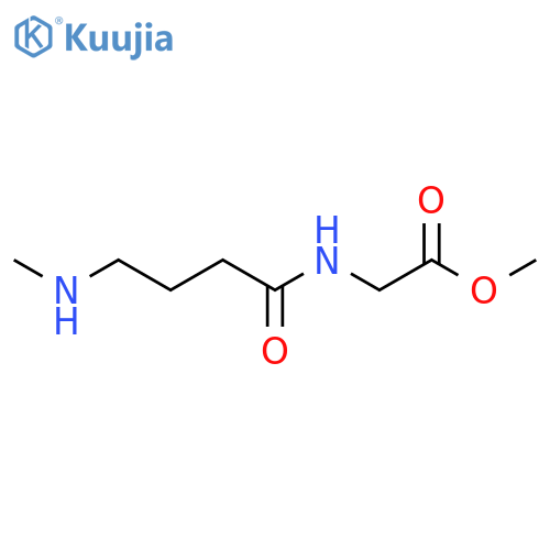 methyl 2-4-(methylamino)butanamidoacetate structure
