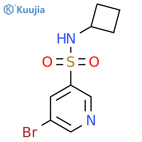 5-Bromo-n-cyclobutylpyridine-3-sulfonamide structure