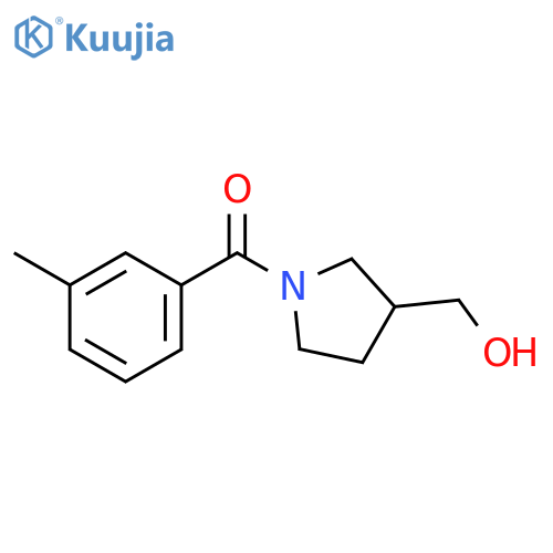 [1-(3-methylbenzoyl)pyrrolidin-3-yl]methanol structure