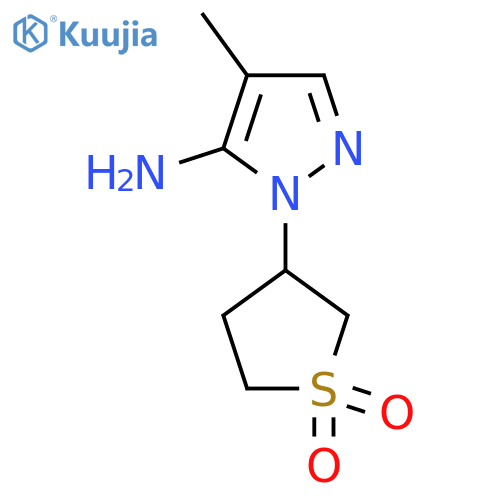 3-(5-Amino-4-methyl-1H-pyrazol-1-yl)-1lambda6-thiolane-1,1-dione structure