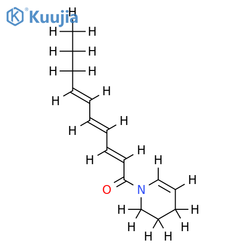 (E,E,E)-2,4,6-decatrienoic acid piperideide structure