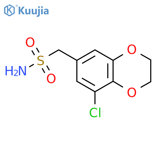 (8-Chloro-2,3-dihydro-1,4-benzodioxin-6-yl)methanesulfonamide structure