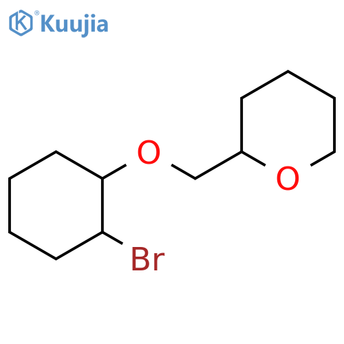 2-{(2-bromocyclohexyl)oxymethyl}oxane structure