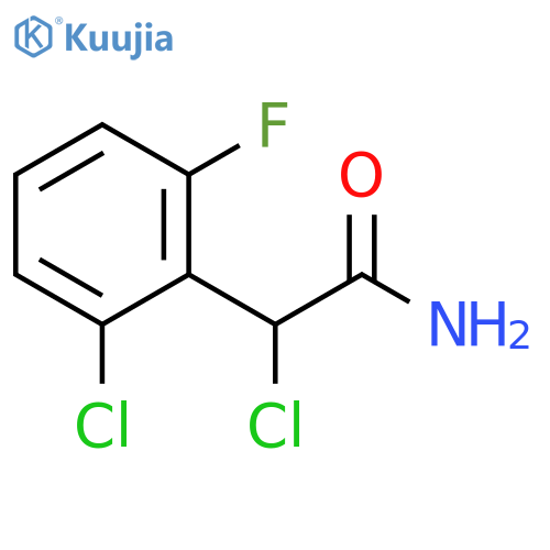 2-chloro-2-(2-chloro-6-fluorophenyl)acetamide structure