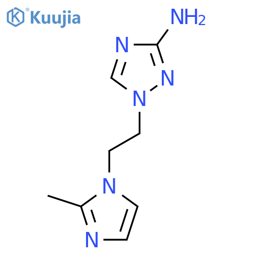 1-2-(2-methyl-1H-imidazol-1-yl)ethyl-1H-1,2,4-triazol-3-amine structure