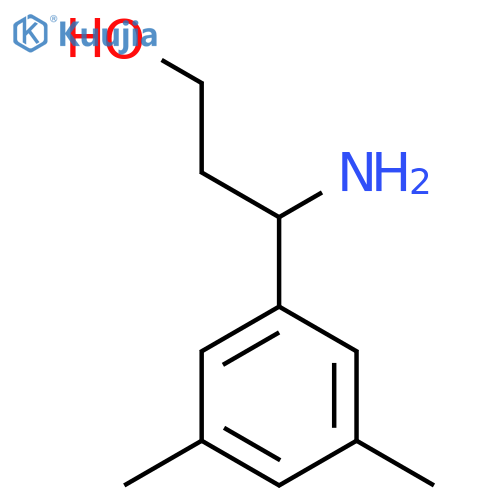 3-Amino-3-(3,5-dimethylphenyl)propan-1-ol structure