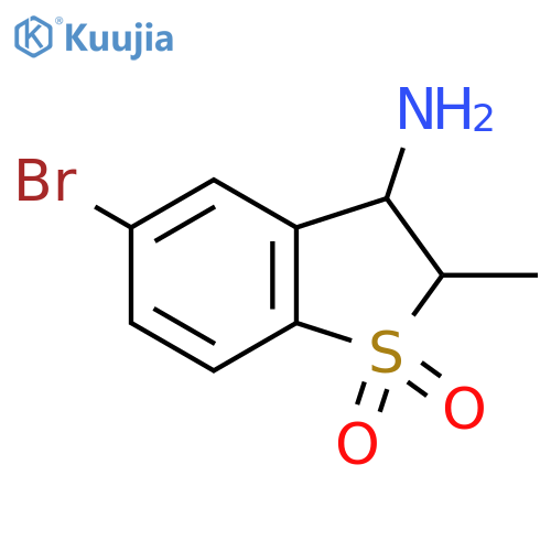 3-amino-5-bromo-2-methyl-2,3-dihydro-1lambda6-benzothiophene-1,1-dione structure