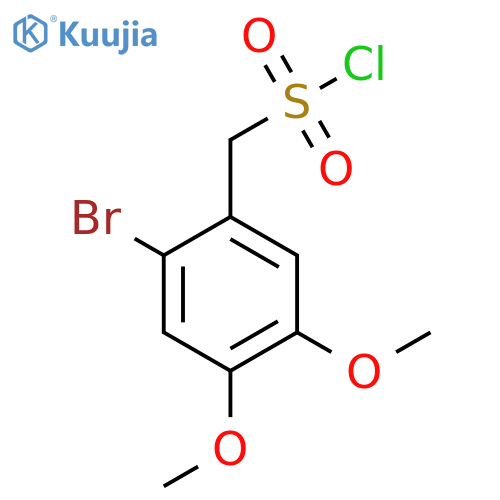 (2-Bromo-4,5-dimethoxyphenyl)methanesulfonyl chloride structure