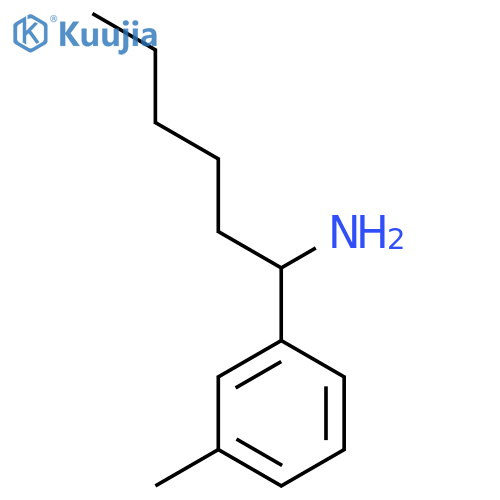 1-(3-Methylphenyl)hexan-1-amine structure