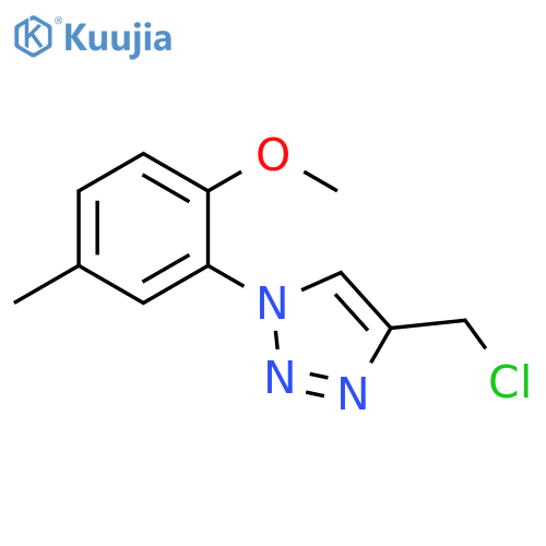 4-(chloromethyl)-1-(2-methoxy-5-methylphenyl)-1H-1,2,3-triazole structure