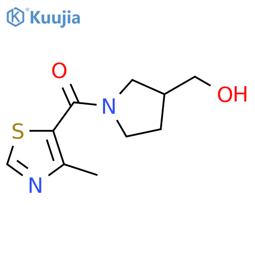 [1-(4-methyl-1,3-thiazole-5-carbonyl)pyrrolidin-3-yl]methanol structure