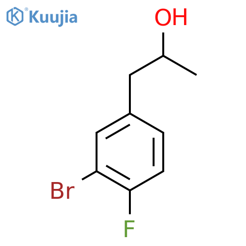 1-(3-bromo-4-fluorophenyl)propan-2-ol structure