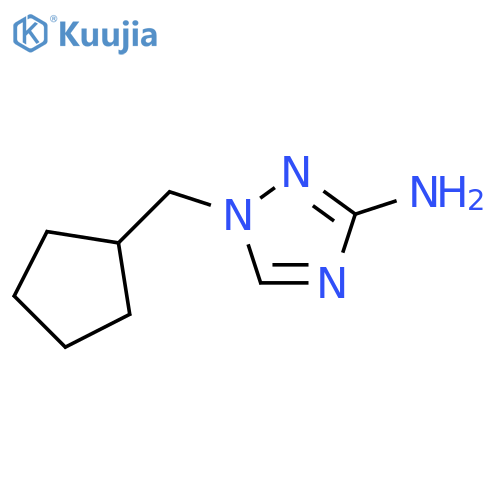 1-(cyclopentylmethyl)-1H-1,2,4-triazol-3-amine structure