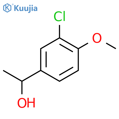 1-(3-chloro-4-methoxyphenyl)ethan-1-ol structure