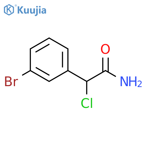 2-(3-bromophenyl)-2-chloroacetamide structure