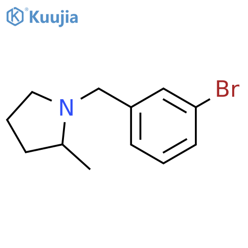 1-(3-bromophenyl)methyl-2-methylpyrrolidine structure