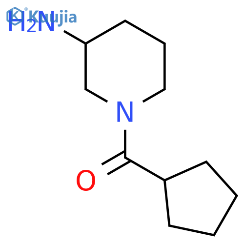 (3-Aminopiperidin-1-yl)(cyclopentyl)methanone structure
