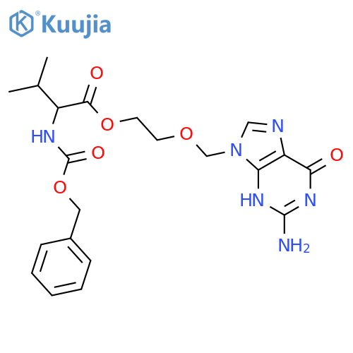 N-(Phenylmethoxy)carbonyl-L-valine 2-(2-Amino-1,6-dihydro-6-oxo-9H-purin-9-yl)methoxyethyl Ester structure